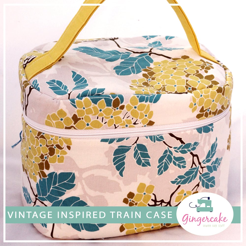 Image of Vintage Inspired Train Case PDF Sewing Pattern