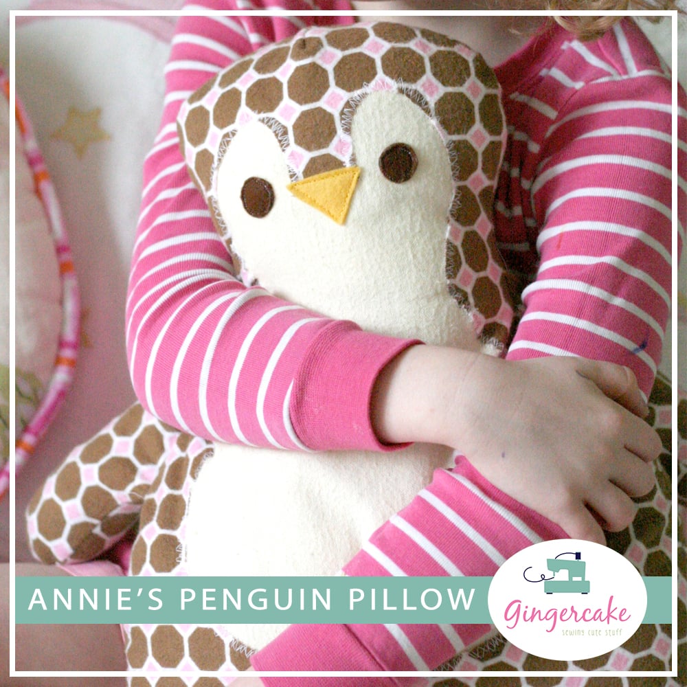 Image of Annie's Penguin Pillow PDF Sewing Pattern