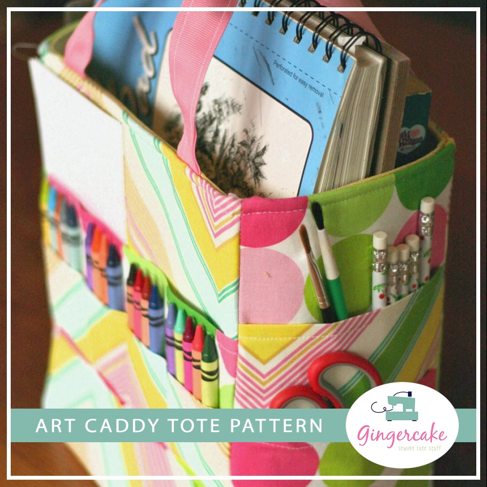 Image of Art Caddy Tote PDF Sewing Pattern