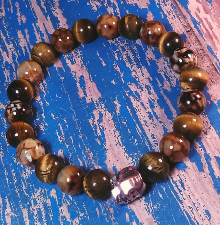 Image of Men's Tiger Eye Bracelet