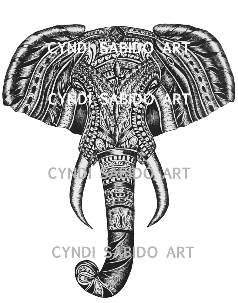 Image of Elefante Sagrado - Print 11" x 14"