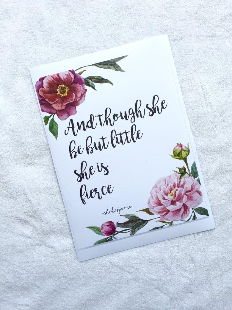 Image of "Fierce" print