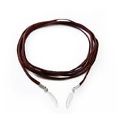 Image of Laila Feather Neck Wrap - Dark Brown