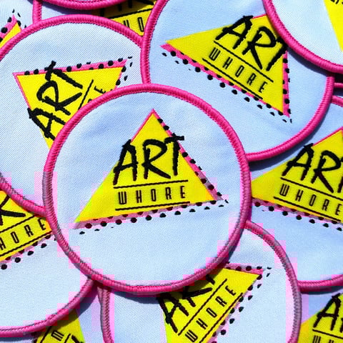 Image of PATCH - Art Whore Super Cute Logo
