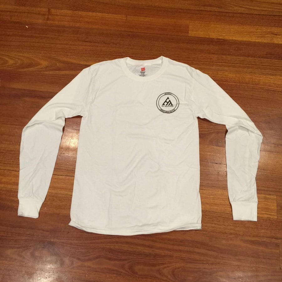 Image of White, Long Sleeve Logo Tee