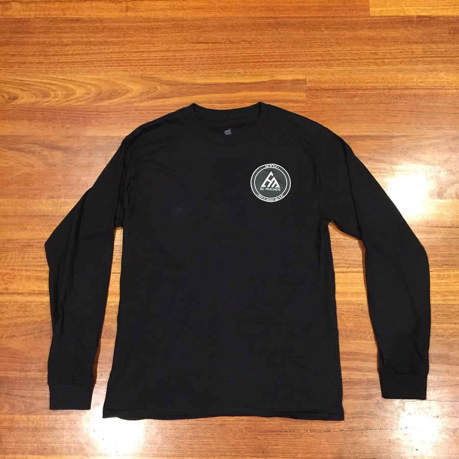Image of Black, Long Sleeve Logo Tee
