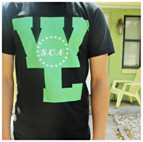 Image of SCA (W)ave (L)ife Tee (black, green)