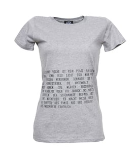 Image of Aufklärer - Frauen-T-Shirt grau meliert