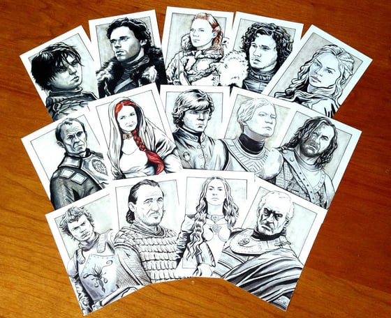 Image of Game of Thrones Art Card Set