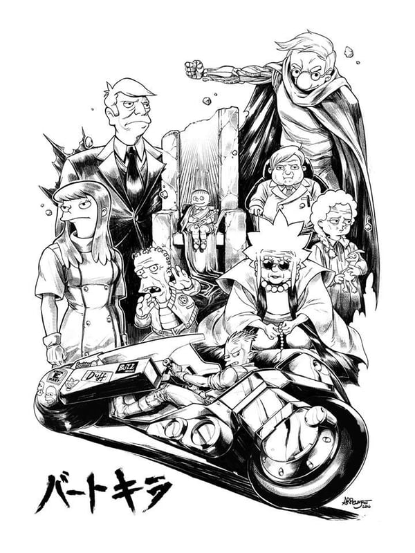 Image of Limited Bartkira prints by Alex Pelayre