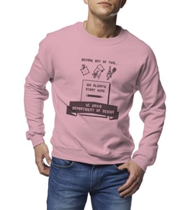 Image of UC Davis Design Department Sweater (Crewneck) PICK UP ON CAMPUS 