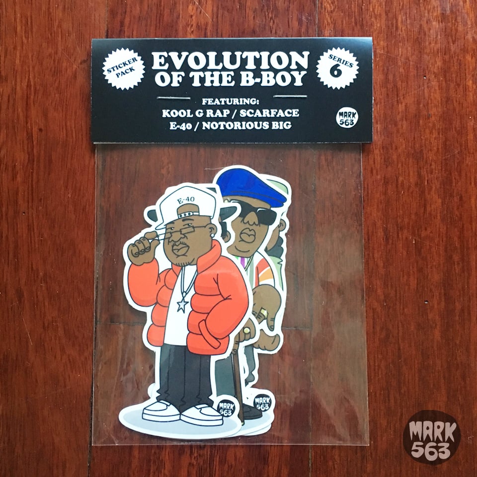 Evolution Of The B-Boy Series 6 E-40, Kool G Rap, Scarface and The  Notorious BIG | Mark563art