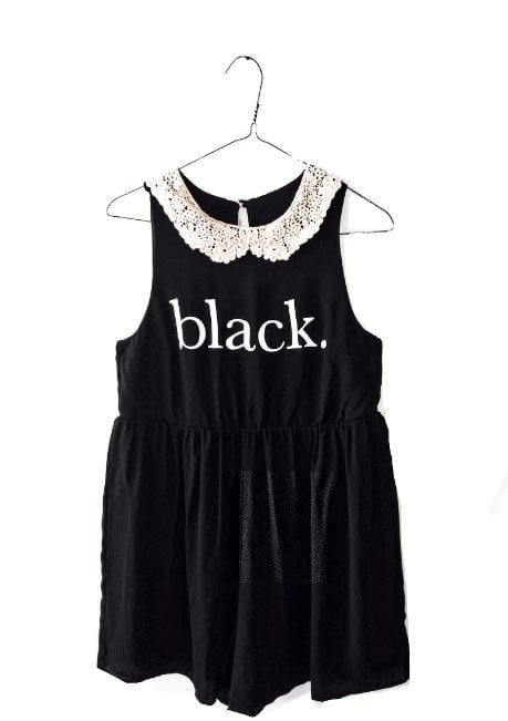 Image of Project Blvck 'Morgan' lace collar Romper