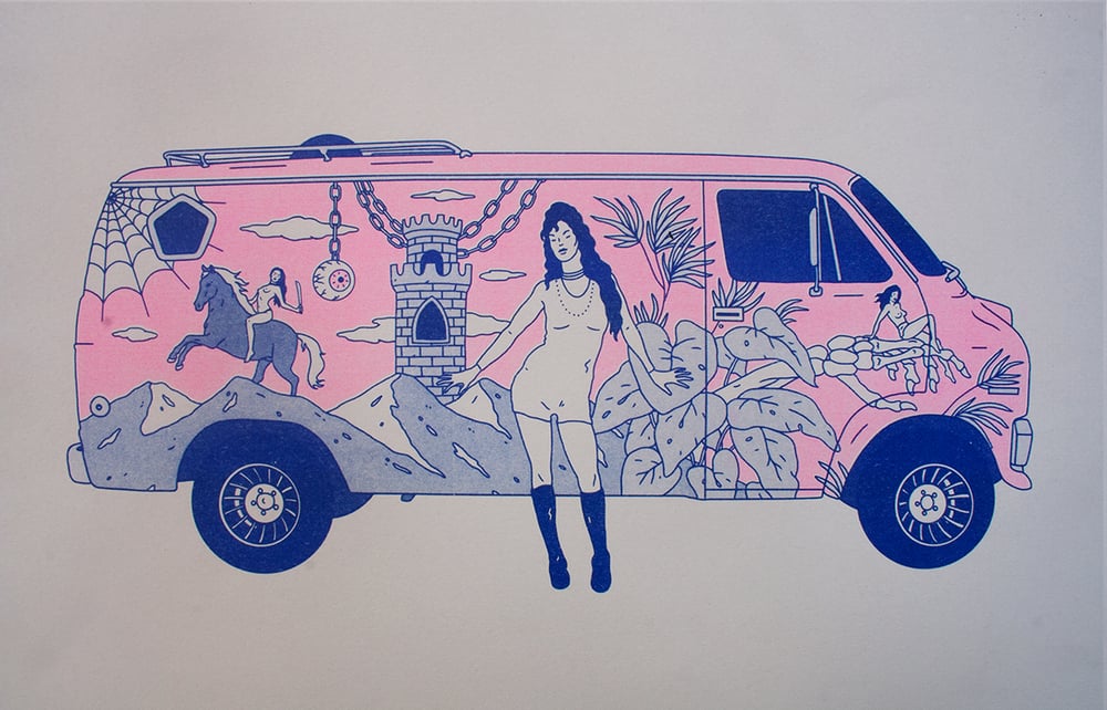Image of 'JUDGMENT HIGHWAY' RISOGRAPH PRINT