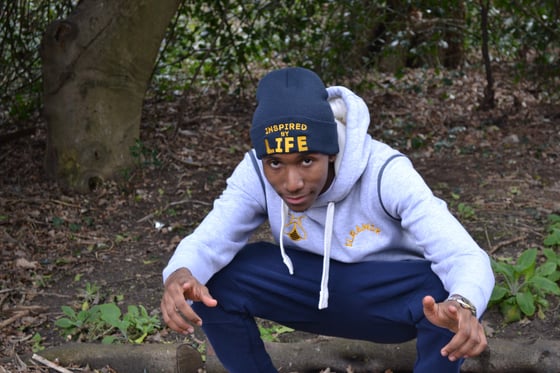 Image of Navy 'Inspired By Life' Beanie