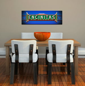 Image of ENCINITAS CALIFORNIA - (Metal or Canvas)