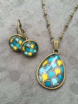 Image of Parure Fūkei argentée