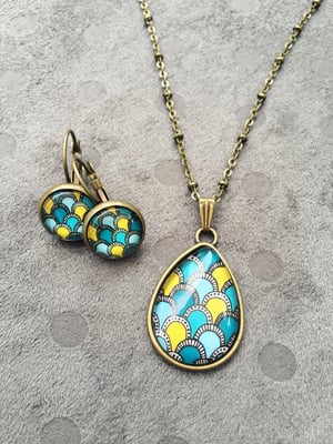 Image of Parure Fūkei argentée