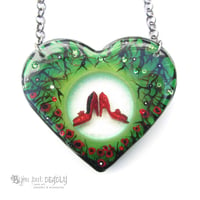 Image 2 of Ruby Slippers Diorama Resin Pendant