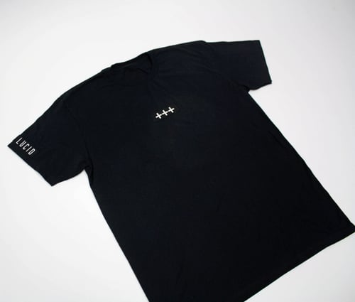 Image of LUCID777 x PLUSBANDS +++ TEE - BLACK / WHITE / GREEN