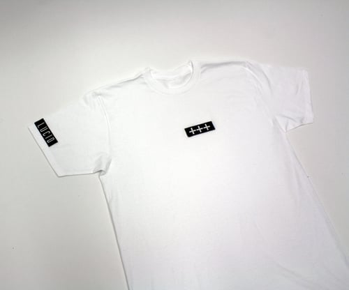 Image of LUCID777 x PLUSBANDS +++ TEE - BLACK / WHITE / GREEN