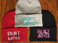 Image 2 of "BUILT for the BATTLE" Beanies (Color options in drop down menu)