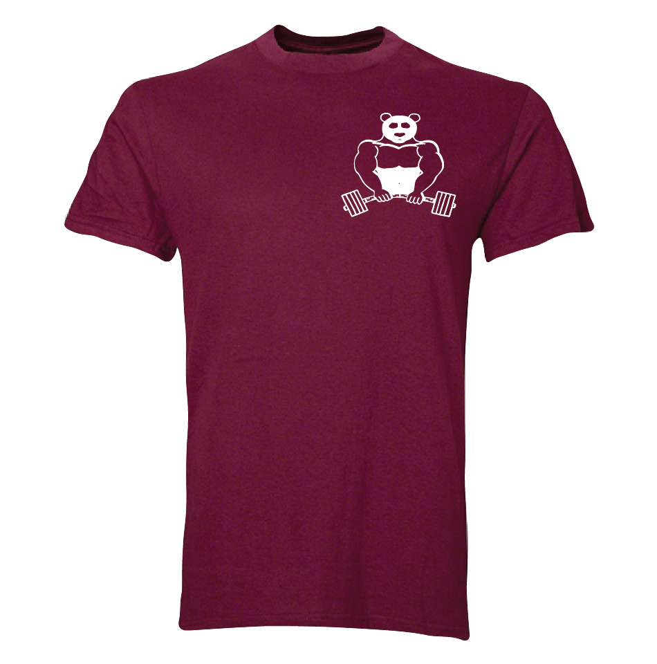 Image of PandaFit Unisex T-Shirt Burgundy