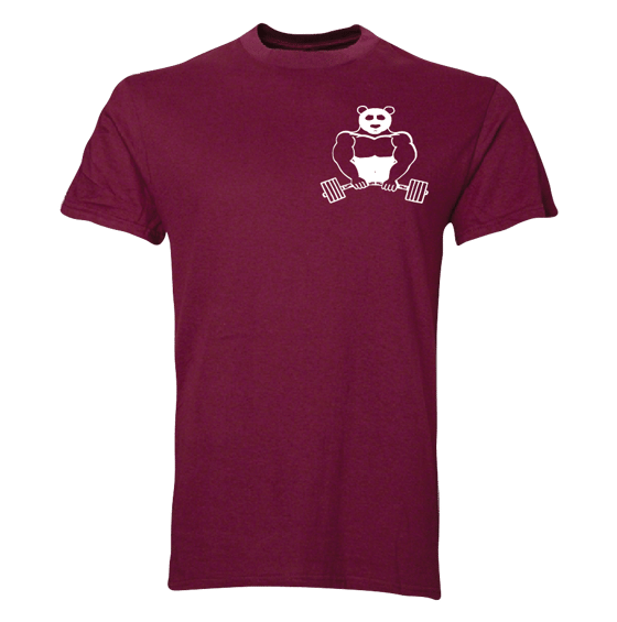 Image of PandaFit Unisex T-Shirt Burgundy