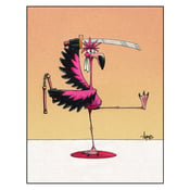 Image of "Flamingo Fu" Print