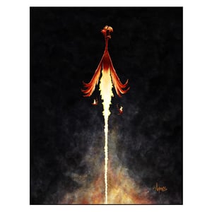 Image of "Rocky Rebirth" Phoenix Print