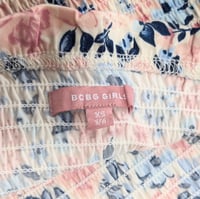 Image 5 of BCBG Girls Pink and Blue Smocked Sundress with Puff Sleeves