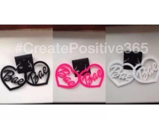 Image of BAE Heart Statement Earrings