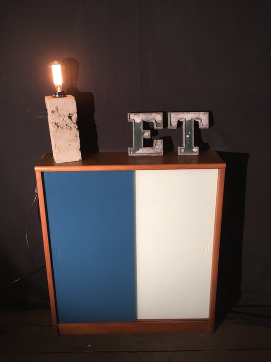 Image of Mid-century solid teak cabinet