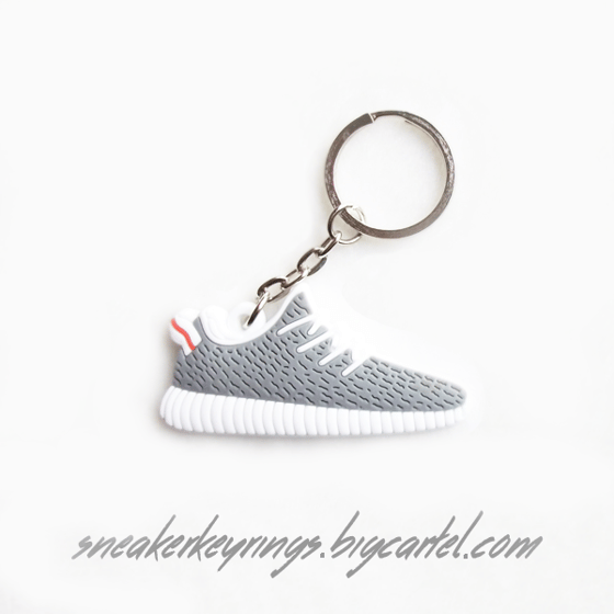 Image of YZY Boost 350 Turtle Dove Silicone Keychain