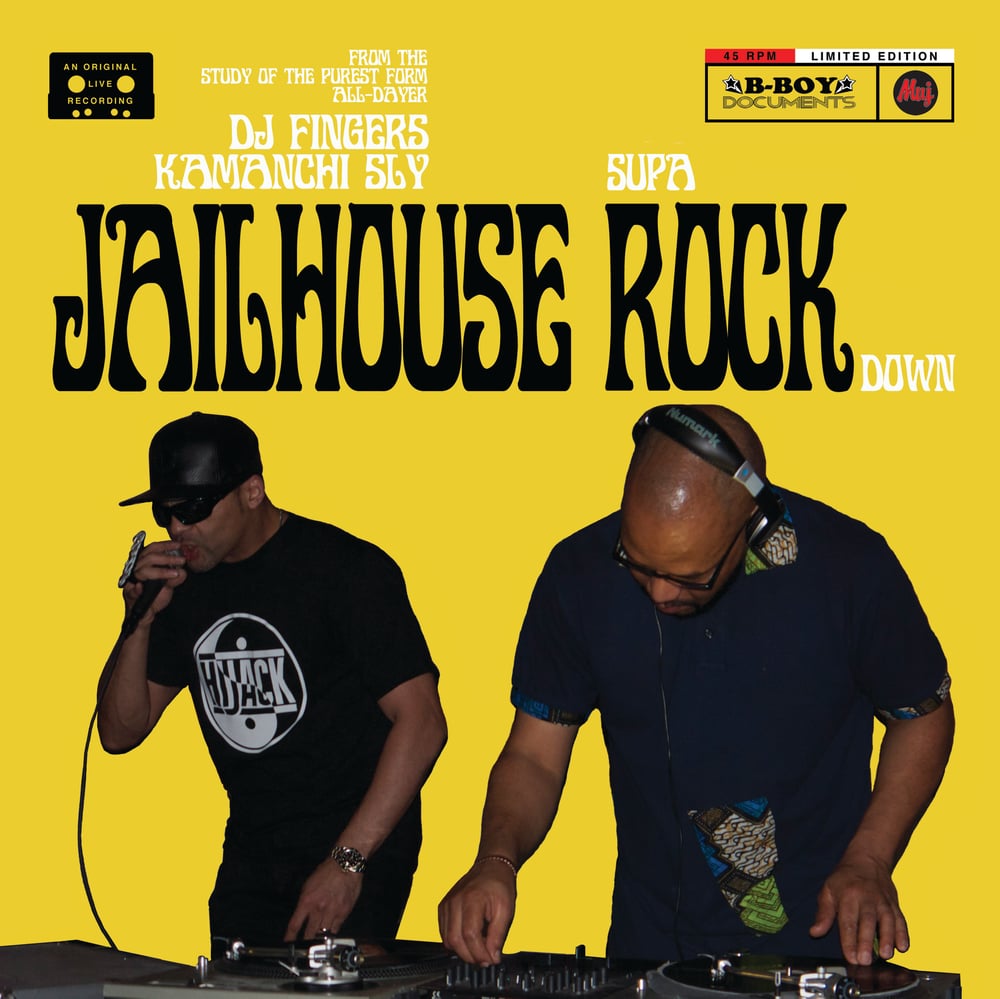 Image of 'Jailhouse (supa) Rock (down)'  /  'Hal, Hal' limited edition 45