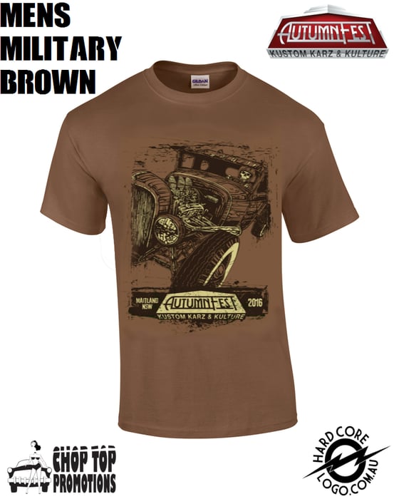 Image of Ltd Edition David Lozeau Men's T-Shirt Military Brown