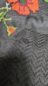 Image 10 of Black Original @hirbawi Keffiyeh- hand stitched embroidery Palestine 