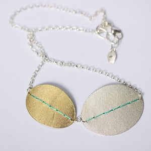 Image of 'Big Double' Sewn Up necklace