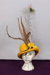 Image 2 of Mustard Bowler Hat