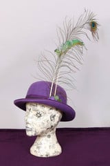 Image 3 of Purple Bowler Hat