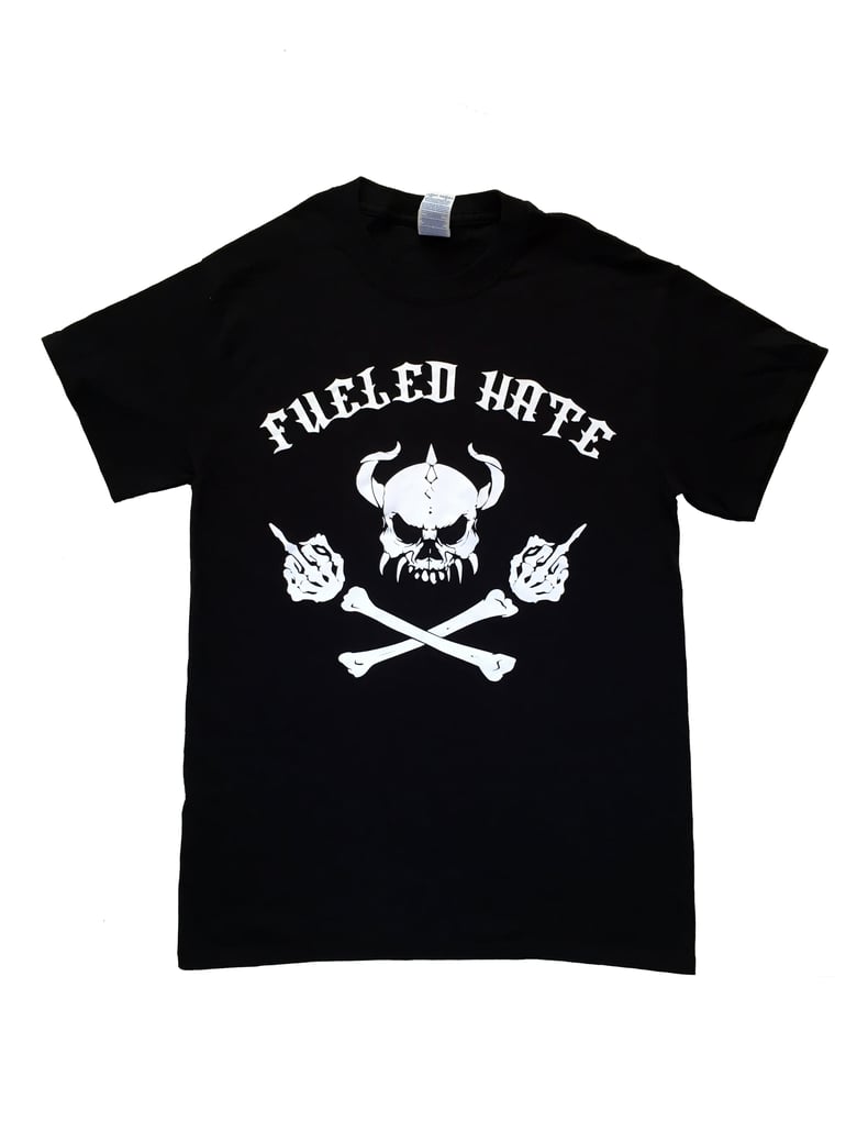 Image of Fueled Hate Logo Skull Tshirt Men