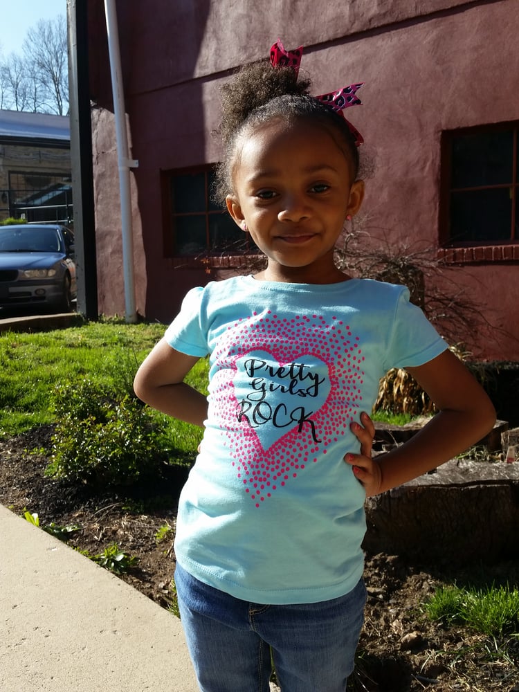 Image of Aqua Pretty Girls Rock Tee