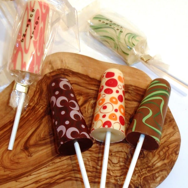 Image of Chocolate dunking lollies