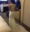 Charming White Lace Applique Mermaid Prom Gowns, Party Gowns, White Gowns
