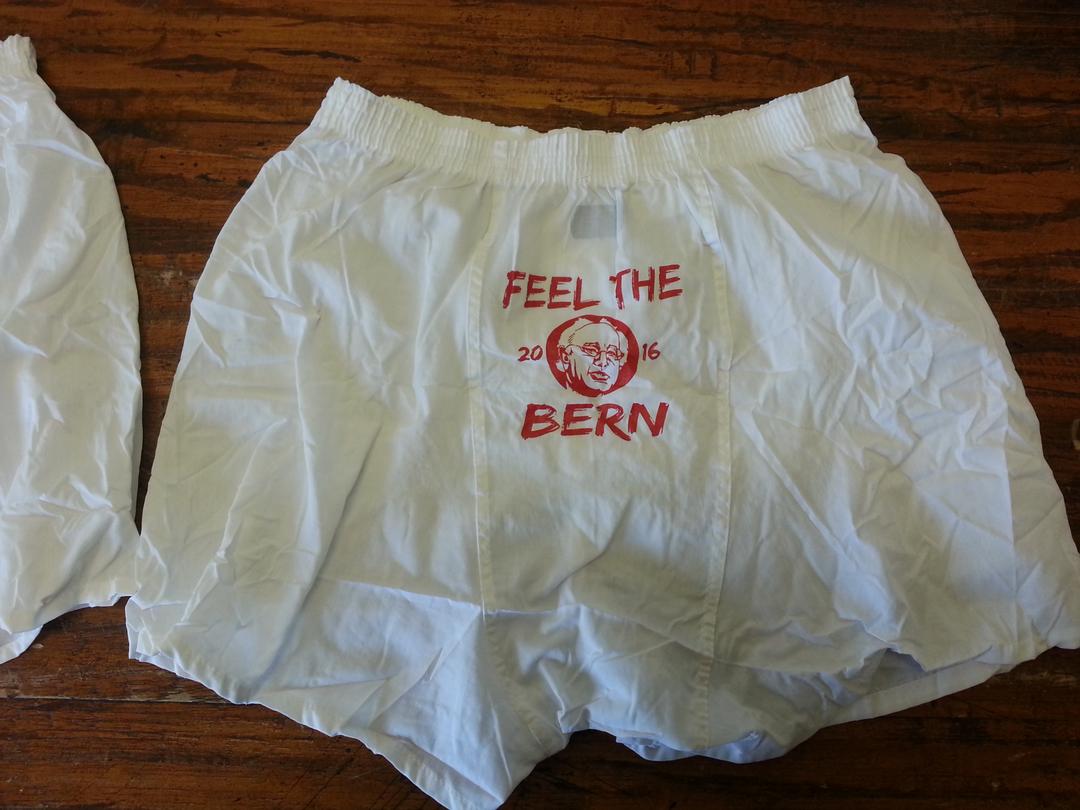 Image of Feel the Bern Boxers - Bernie Sanders for President 2020 Underwear 
