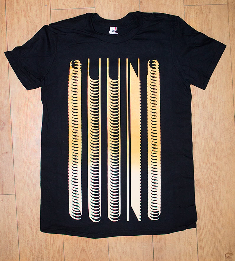 Image of T-SHIRT (black & gold SUUNS)