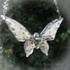 Ghost Skull Butterfly Necklace - Large