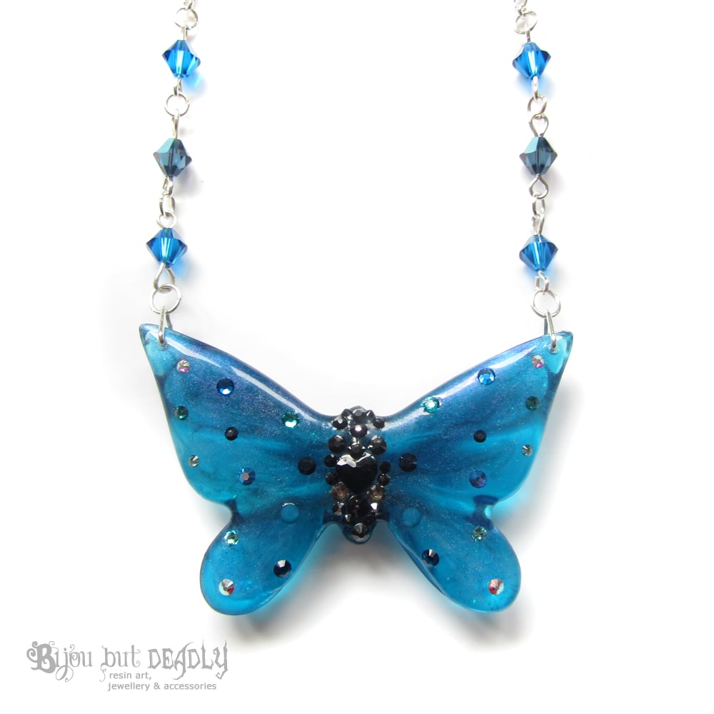 *ON SALE - WAS £35 NOW £25* Turquoise Butterfly Necklace - Small