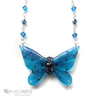 Image 2 of *ON SALE - WAS £35 NOW £25* Turquoise Butterfly Necklace - Small