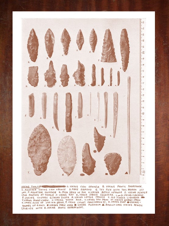 Image of Viking Tools etc - A3 Risograph Print